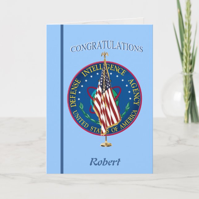 Cartão de aposentadoria da Agência de Inteligência (Frente)