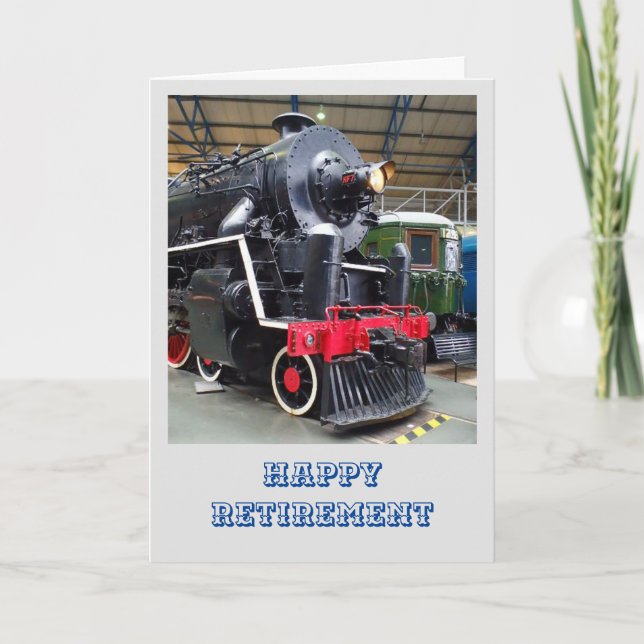 Cartão de aposentadoria de locomotiva a vapor 1935 (Frente)