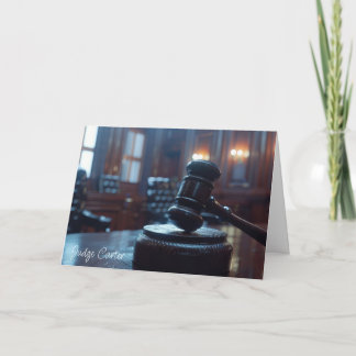 Cartão de Aposentadoria Personalizado para Juízes