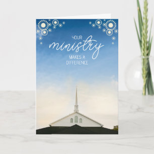 Cartão de Apreciação ao Pastor de Cumeeira de Igre
