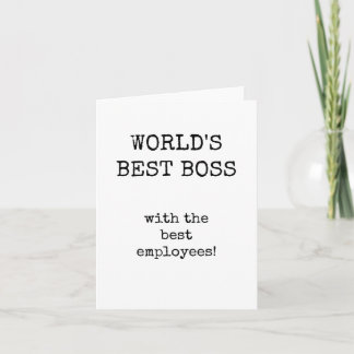 Cartão de Apreciação do Melhor Chefe do Mundo