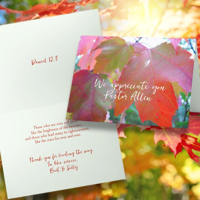 Cartão de Apreciação do Pastor (Criador carregado)