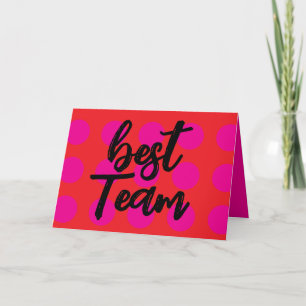 Cartão de Apreciação "Melhor Equipe" para Colegas