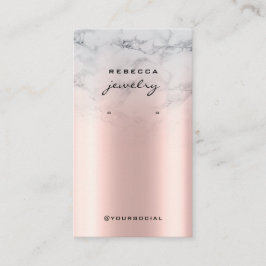 Cartão de apresentação de Rosa de mármore Dourado 