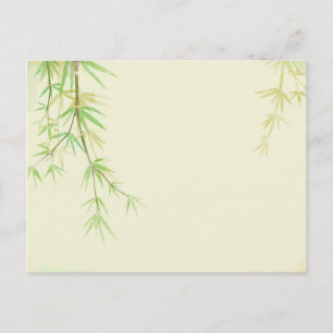 Cartão de aquarela pintado com estilização selvage