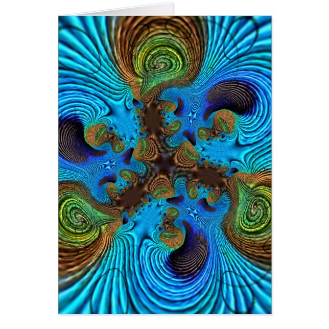 Cartão de AquaSwirls (Frente)