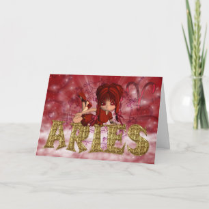 Cartão de Aries - Sinal de Estrela