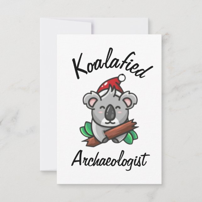 Cartão de Arqueólogo Koalafied (Frente)
