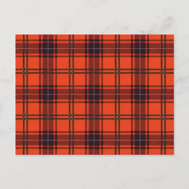 Cartão de art - Cartão postal - Tartan escocês - W (Frente)
