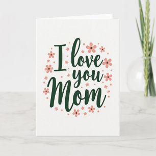 Cartão de Arte com Roteiro Eu Te Amo Mamãe
