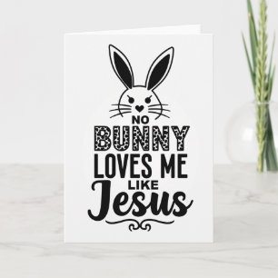 Cartão de Arte Criativa Bunny Love