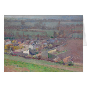 Cartão De "arte da paisagem da opinião de olho pássaro"