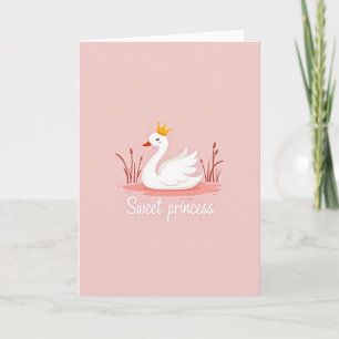 Cartão de Arte da Princesa Cisne Doce