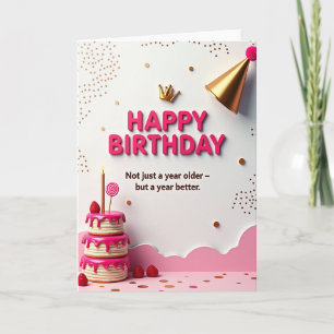 Cartão de Arte de Aniversário Alegre