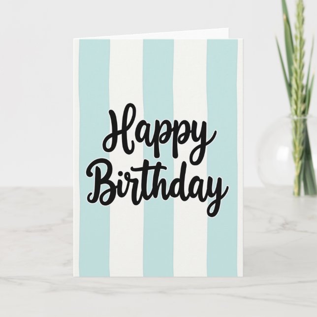 Cartão de Arte de Aniversário Doce (Frente)