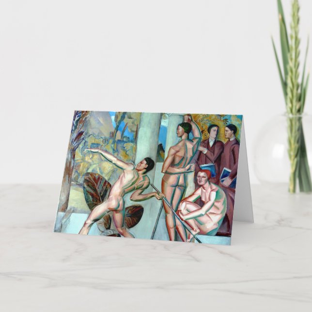 Cartão de Arte de Corpo Saudável Mente Saudável (Frente)