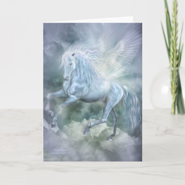 Cartão de Arte de Dançador de Nuvem (Frente)