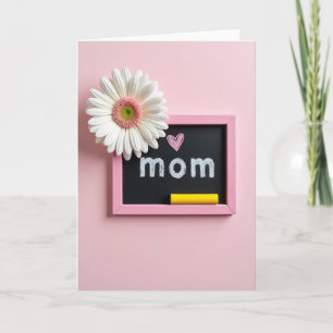Cartão de Arte de Flor para Mãe Querida