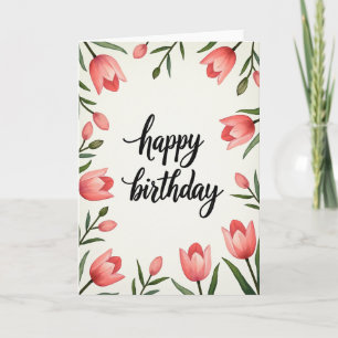 Cartão de Arte de Floral em Flor