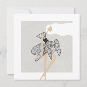 Cartão de Arte de Moda Sheer Motion Muse Glam