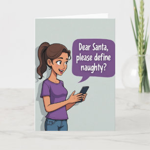 Cartão de Arte de Natal Divertido