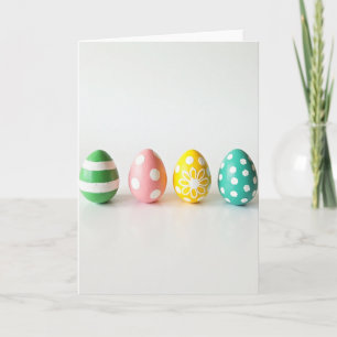 Cartão de Arte de Ovo de Primavera Pintado