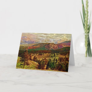 Cartão de Arte de Queda do Colorado Rockies
