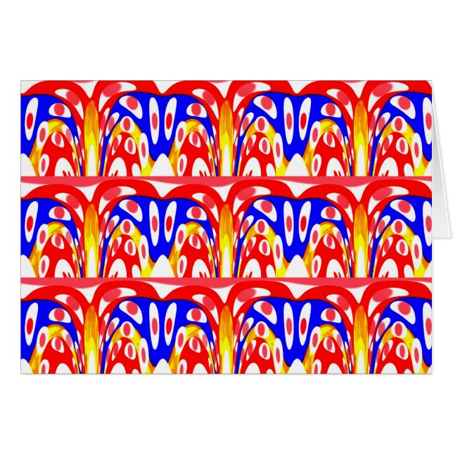 Cartão de arte divertida (Frente Horizontal)
