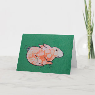 Cartão de Arte do Coelho de Páscoa para Moldura
