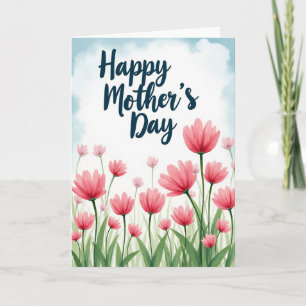 Cartão de Arte do Dia das Mães Adorável