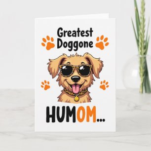 Cartão de Arte do Dia das Mães Chic Dog