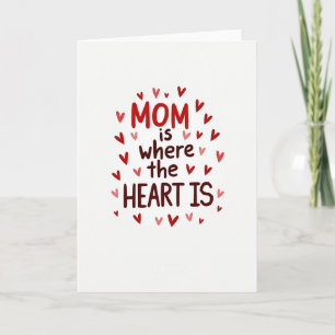Cartão de Arte do Dia das Mães com Carinho