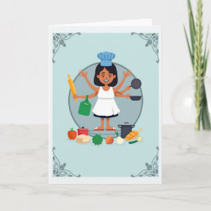 Cartão de Arte do Dia das Mães Culinário