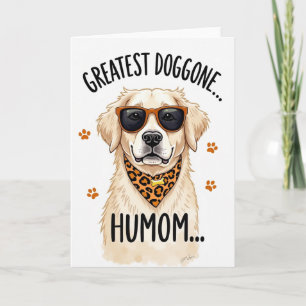 Cartão de Arte do Dia das Mães do Cachorro Legal