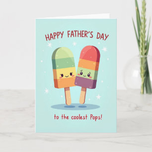 Cartão de Arte do Dia dos Pais Cool Pops