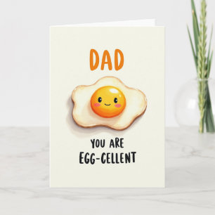 Cartão de Arte do Dia dos Pais Eggcelente