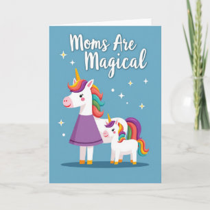 Cartão de Arte Équine Mãe Mágica