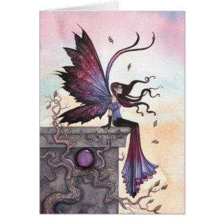 Cartão de Arte Fantasia da Fada do Sonho de Ametis