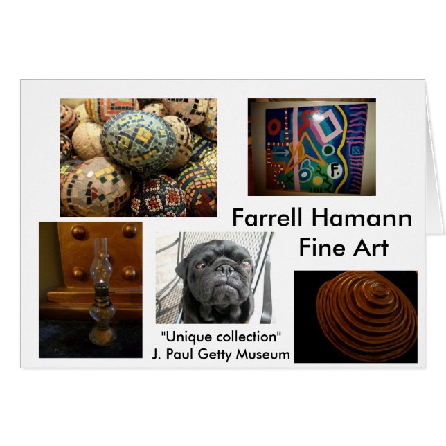 Cartão de arte fina (Frente Horizontal)