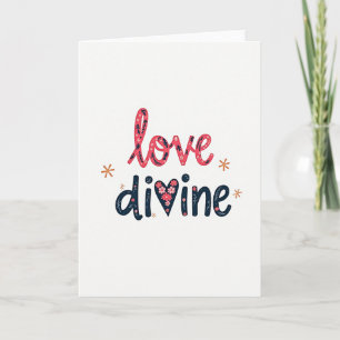 Cartão de Arte Floral Amor Divino