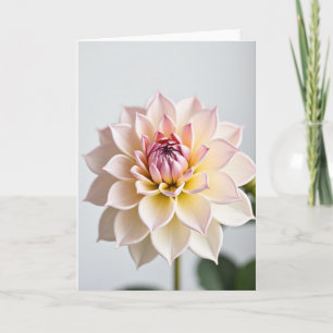 Cartão de Arte Floral Pastel