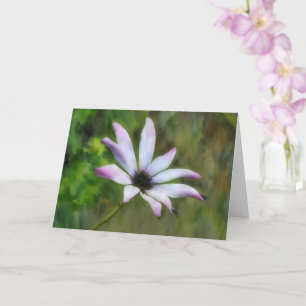 Cartão de Arte Floral Roxa Cosmos Flor Silvestre N