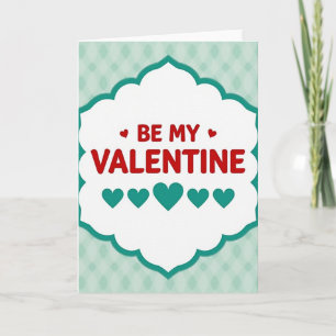 Cartão de Arte Fofo Be My Valentine