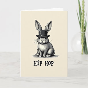 Cartão de Arte Hip Hop Rabbit