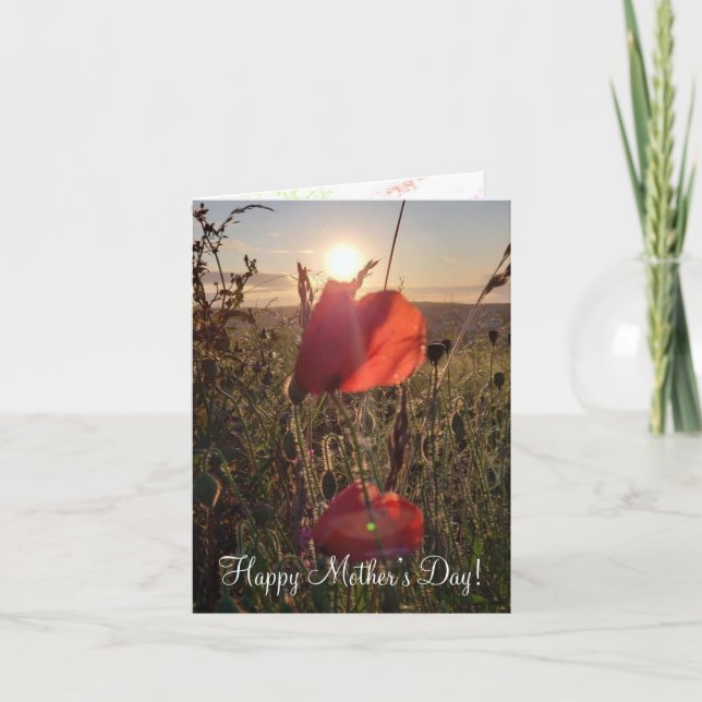 Cartão de Arte Original para o Dia das Mães (Frente)