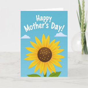 Cartão de Arte para o Dia das Mães Ensolarado