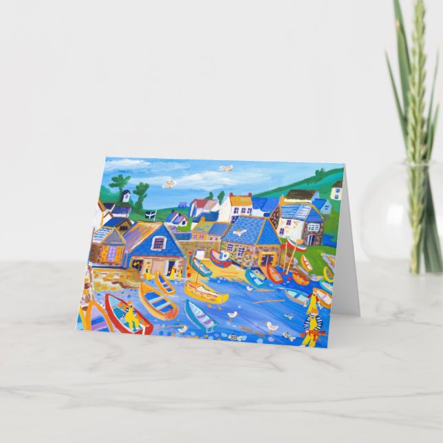 Cartão de Arte: Pescadores de Lagosta, Cadgwith, C (Frente)