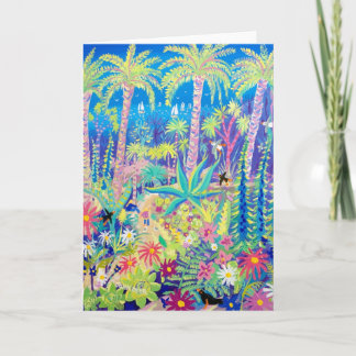 Cartão de Arte: Pintura do Jardim, Jardim da Abadi