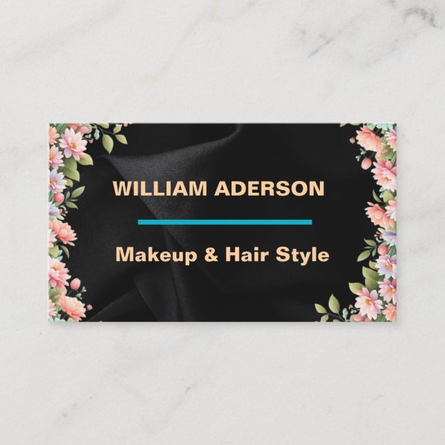 Cartão de artista floral MODERN (Frente)