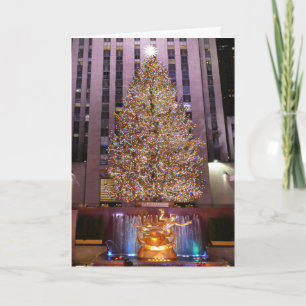 Cartão de Árvore de Natal da Rockefeller Plaza